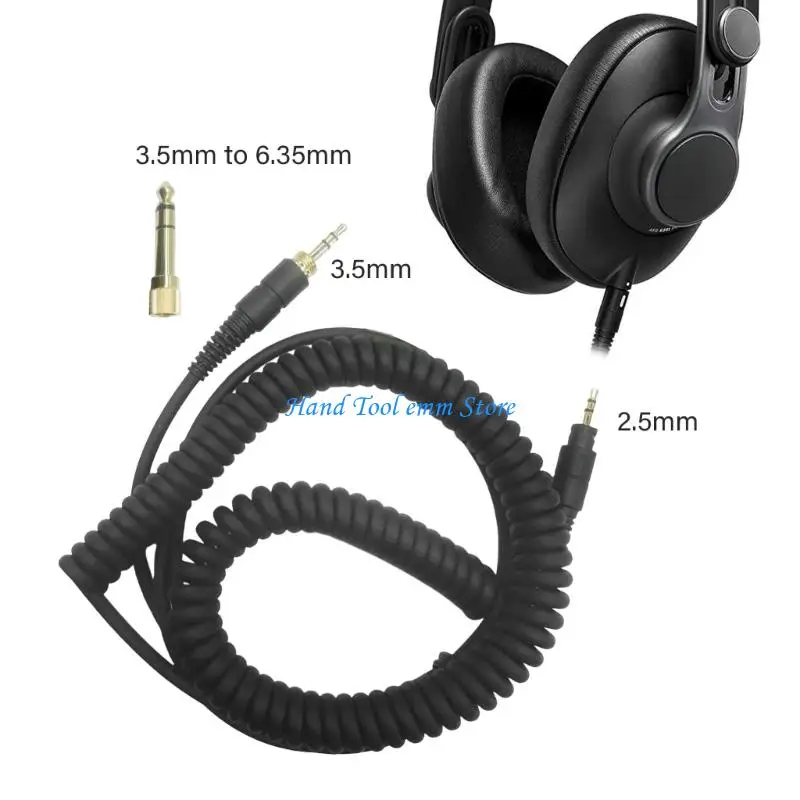

H37F L Headphones Replacement Cable PVC Coating Clear Quality for K361 Replacement Cord