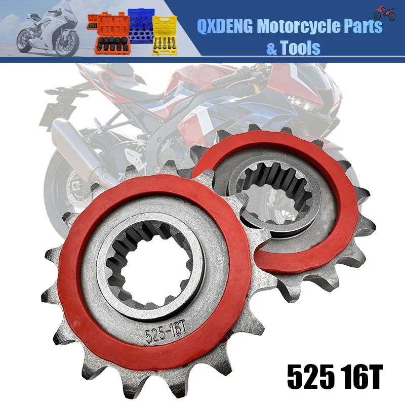 525 16T Motorcycle Silent Front Sprocket For Honda Hornet CBR600 CBR600F4i CBR1000RR Fireblade CRF1000L CRF1100L Africa Twin