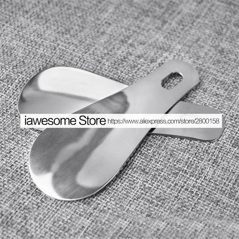 Petit chausse-pied en acier inoxydable de 10cm, facile à transporter, en métal, Durable, de haute qualité, Portable, à la mode, porte-clés, accessoires