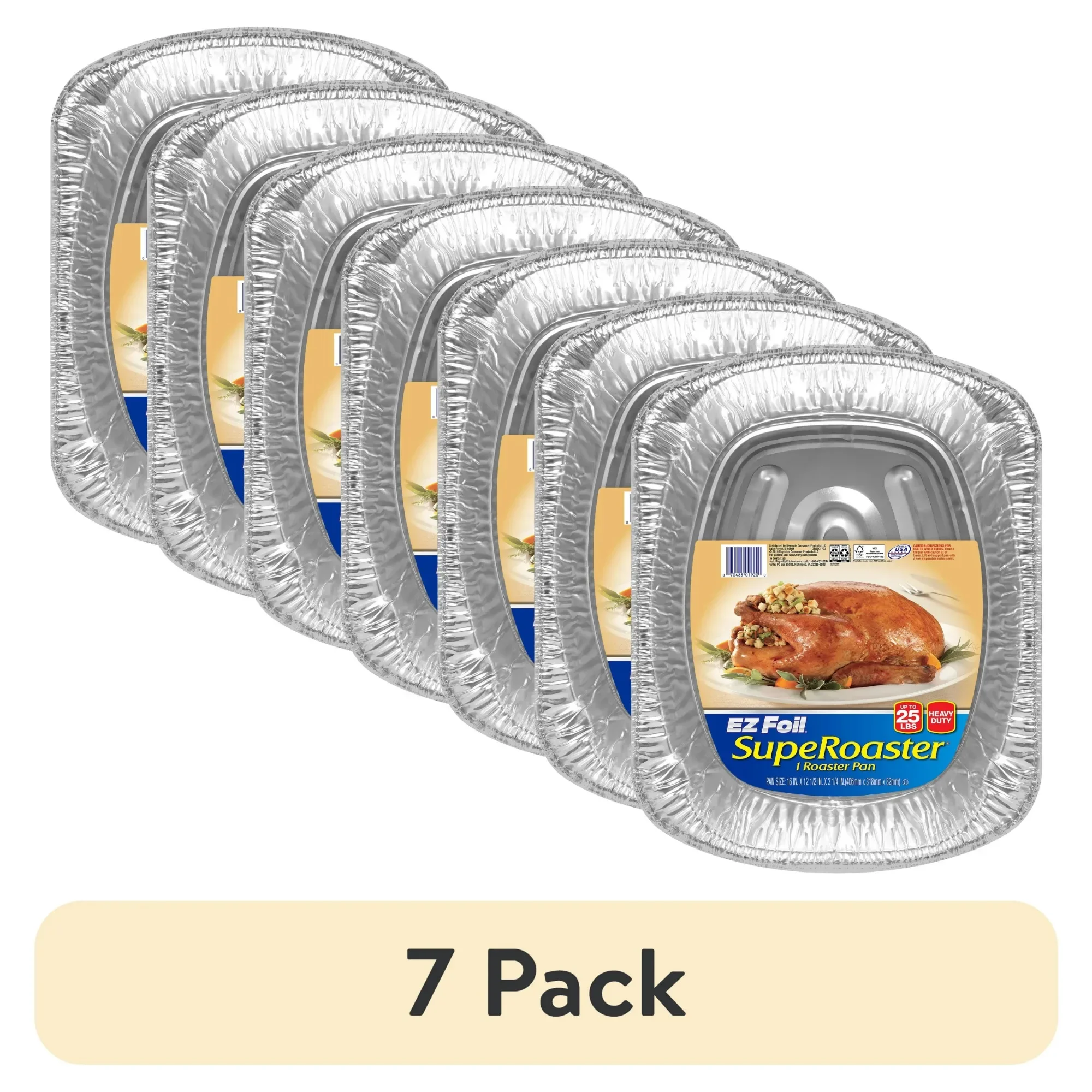 

(7 Pack) Heavy Duty Foil Baking Sheets, hold up to 25 lbs without losing shape