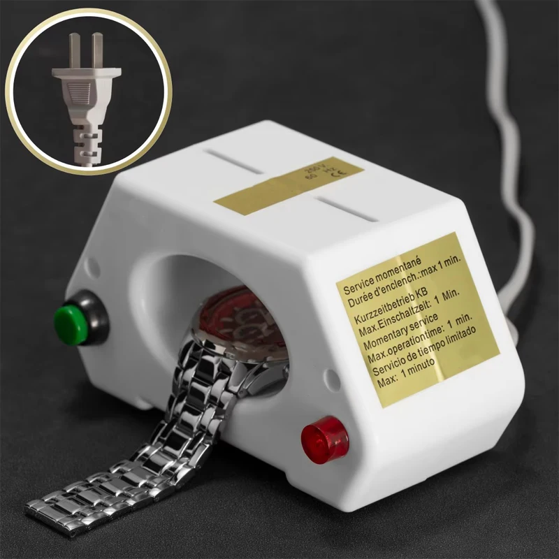 ساعة اليد الميكانيكية المهنية Demagnetizer ساعة إزالة المغناطيسية أداة إصلاح الساعة ضبط وقت الساعة إرسال بوصلة