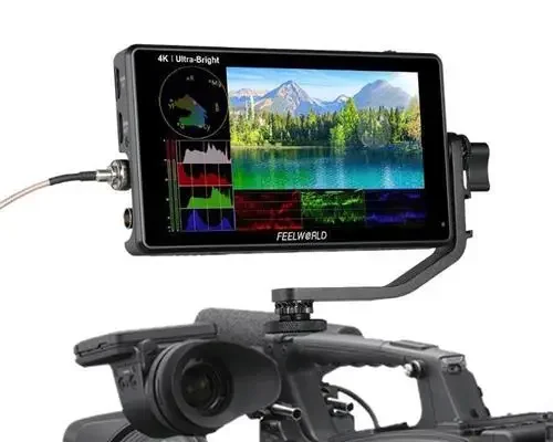 

FEELWORLD LUT6S LUT6 6-дюймовый 2600 нит HDR/3D LUT сенсорный экран DSLR-камера полевой монитор 3G-SDI 4K HD-MI 1920X1080 IPS панель