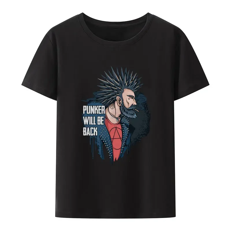 The Punker Man Smokes His Hair Spikes and Wears A Spiked Rocker Shirt He Returns To The World To Save The Earth Modal T Shirt