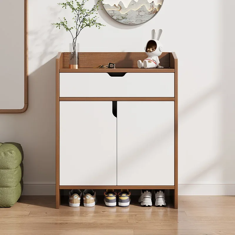 Multi-functional Shoe Cabinet Household Door Corridor Storage Locker Small Unit Entry Entrance Cabinet Dust-proof Shoe Rack