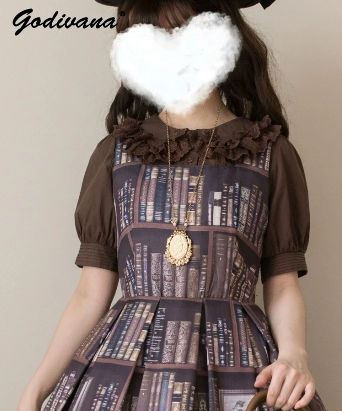 New Spring and Summer Female Girls Solid Color Lolita Shirt Cute Bow Lace Edge Blouse Tops Blusas Mujer Camisa Feminina