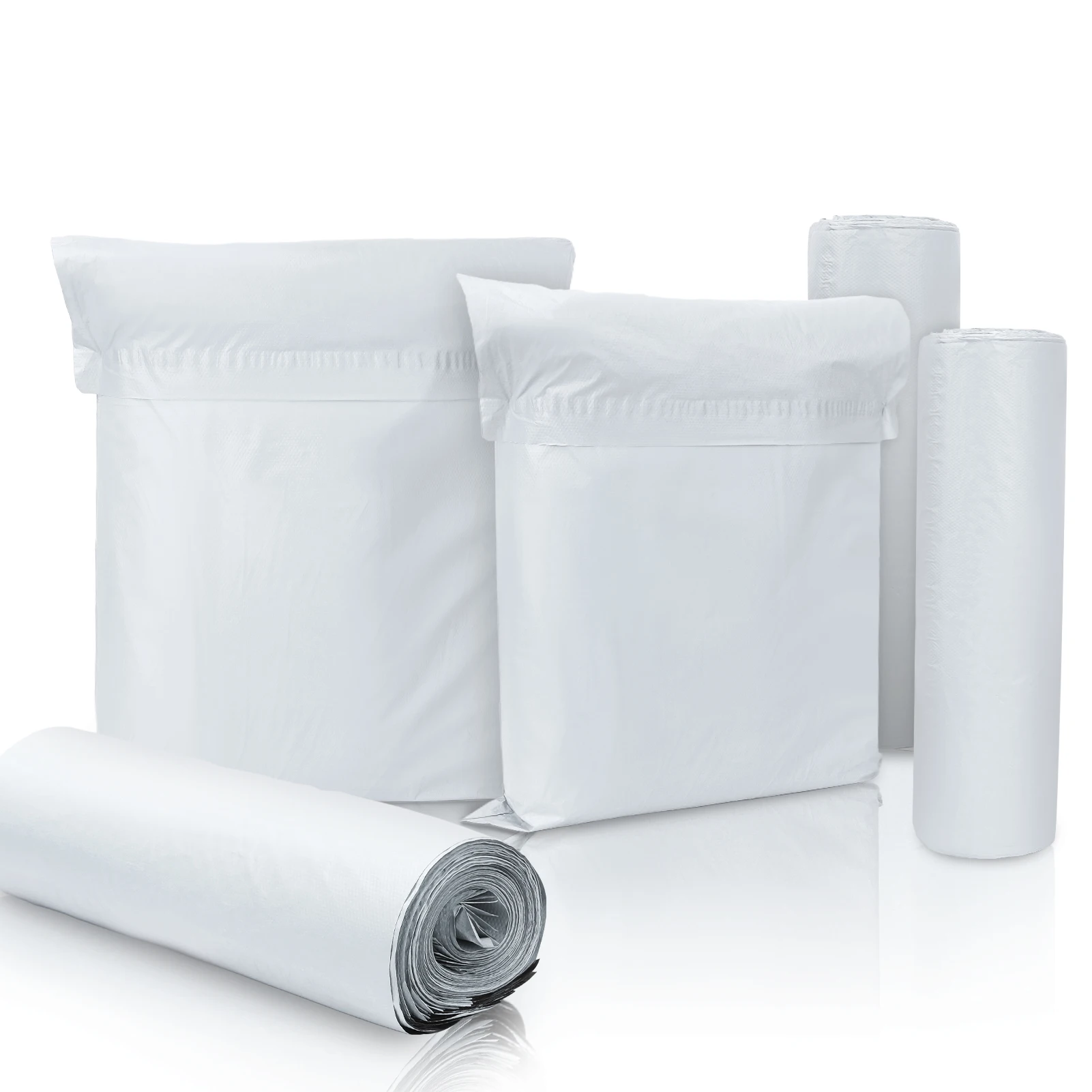 

Упаковка, курьерские транспортировочные пакеты, непрозрачный экспресс-конверт для хранения, почтовые пакеты белого цвета, самоклеящаяся герметичная сумка, 50-200 шт.