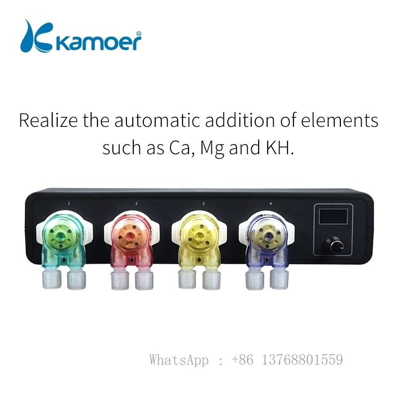 Kamoer X4 PRO WIFI 4 Channels Head Auto Timer Water Chemical Liquid Doser Aquarium Peristaltic Dosing Pump