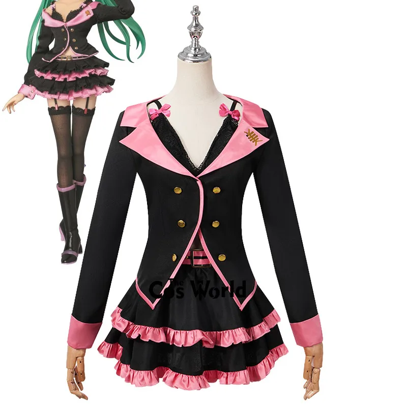 

Miku Project DIVA Sweet Devil Honey Whip Uniform Outfits Anime Cosplay Costumes