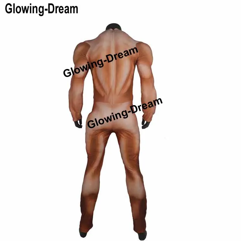 Costume muscolare più grande di alta qualità tuta muscolare tuta muscolare finta tuta muscolare da supereroe completo muscolare del corpo intero