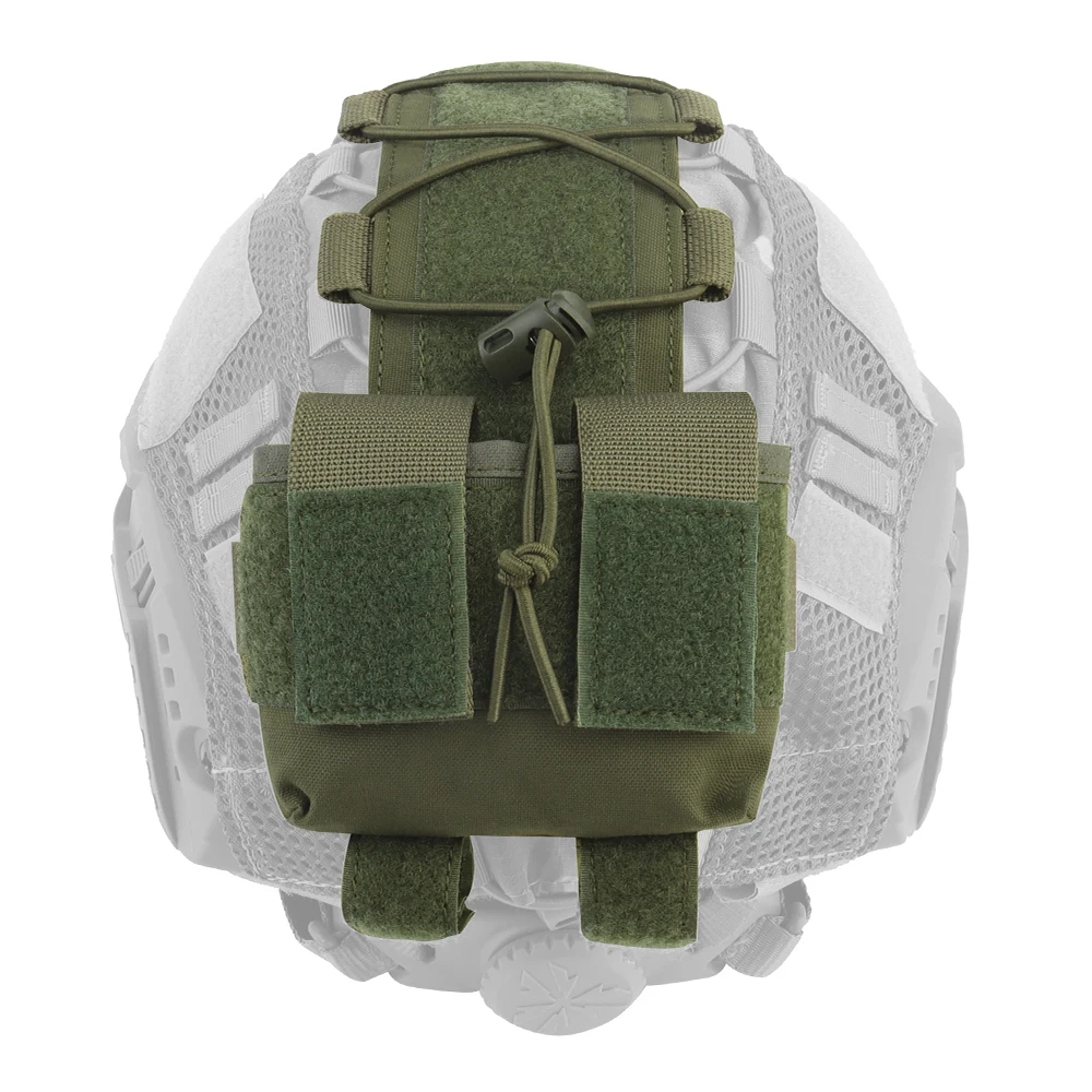 Tactical Helmet Pouch MK2 Battery Case Counterweight Pouch Remote Battery Helmet Accessory Storage Bag Pack with Hook and Loop