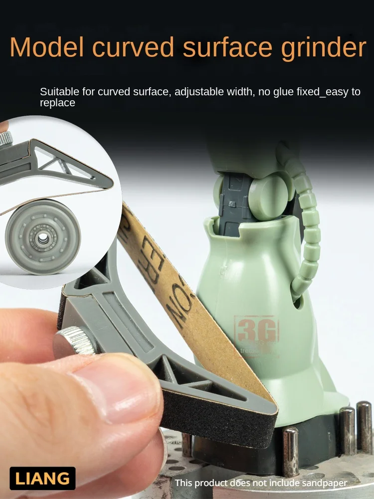 LIANG Model Making Tool 0233 Model Handheld Surface Polisher Angle Adjustable First/Second Generation