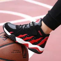 Warm Winter Kids Shoes Sport Boys Casual Shoes High Top Tennis Children's Sneakers Plush Leather Running Sneakers for Girls New