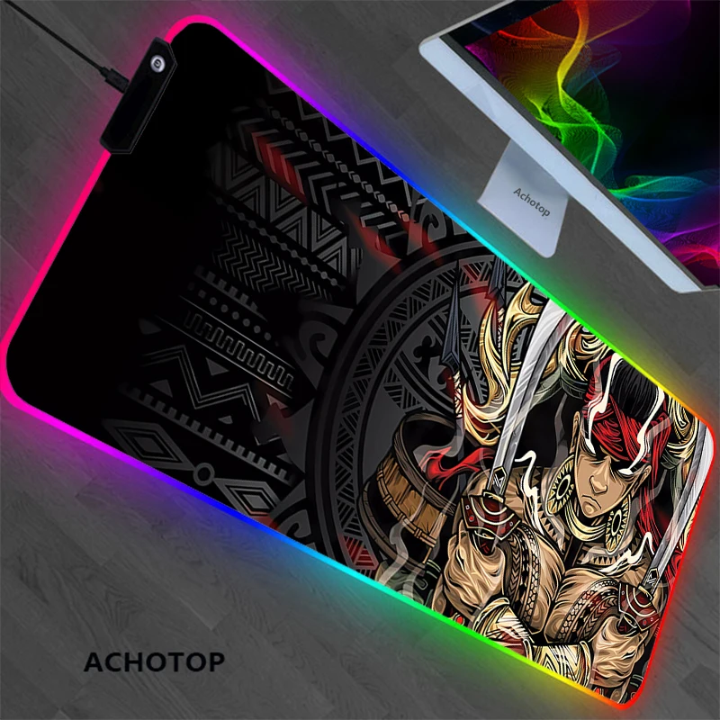 

RGB Large Mouse Pad Gaming Accessories Computer Mousepad Oni Keyboard Backlit LED Gabinete Gamer Carpet Tapis De Souris Desk Mat