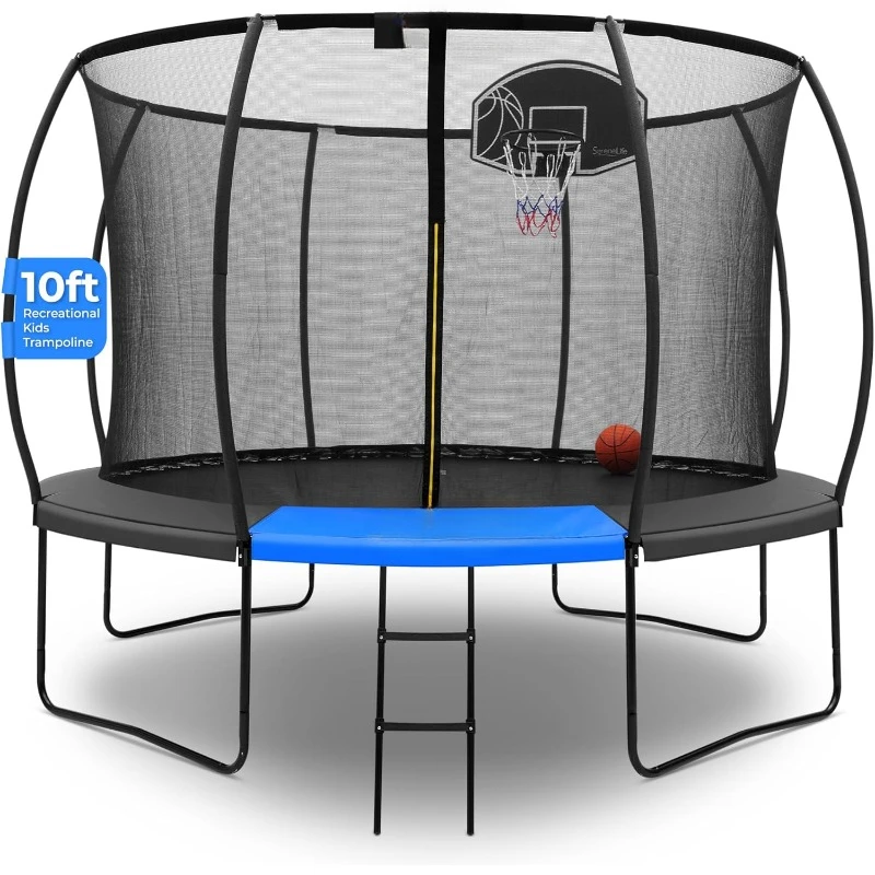 Trampoline for Kids - Outdoor Recreational Backyard Trampoline with Net Enclosure