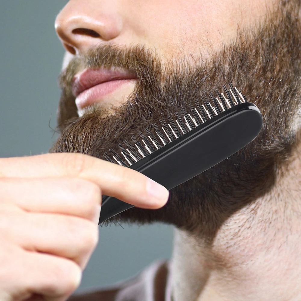 Salon Double Side Massage Comb Anti-tangle Brushes Hairdressing Beard Detangling Wide Teeth Anti Loss Combs Hairstyling Brush