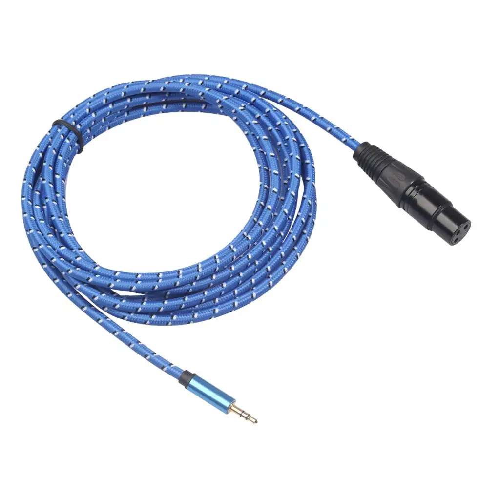 3 Meter 3,5-mm-Stereo (PC/Laptop) auf XLR-Stecker (Mixer/Lautsprecher)