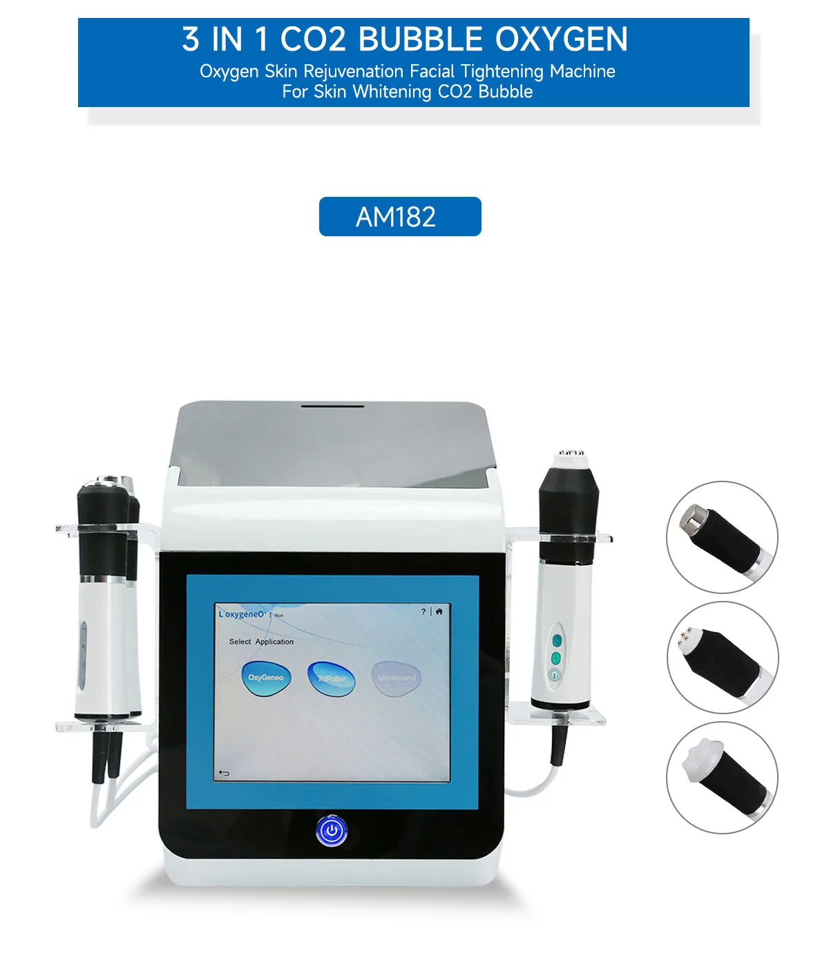 4QUEENS 3 in 1 CO2 산소 거품 스킨 케어, 얼굴 청소, 피부 탄력 각질 제거, 다기능 얼굴 미용 기계 비누방울 머신 아쿠아필링기 아쿠아필링기계 거품기계 hydro 비눗방울머신