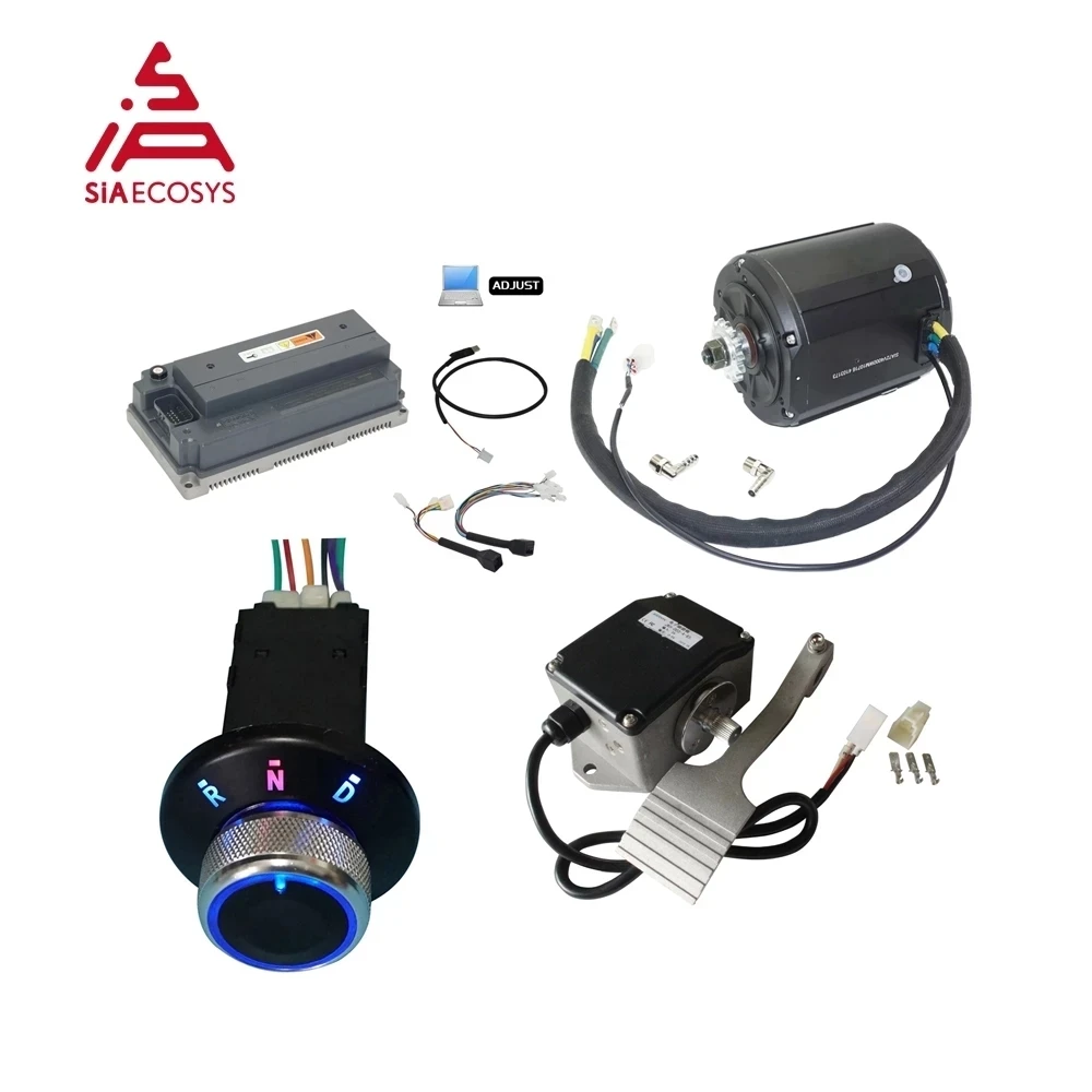 QSMOTOR 138 4000W 90H Liquid Cooled 7500W Max Continuous 72V 110KPH PMSM Mid Drive Motor Conversion Kits For ATV Car