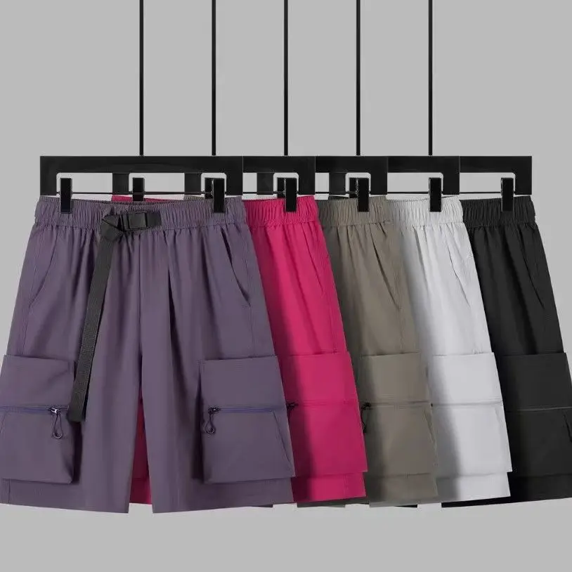 Mens Summer Cargo Shorts Outdoor Quick-Dry, Loose Fit Workout Short Pants with Multi-Pockets for Hiking Camping