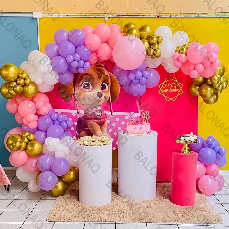 103 stücke Paw Patrol Ballon kinder Geburtstag Party Dekoration Ballon Set Cartoon Marshall Chase Skye Ball Baby Dusche Spielzeug