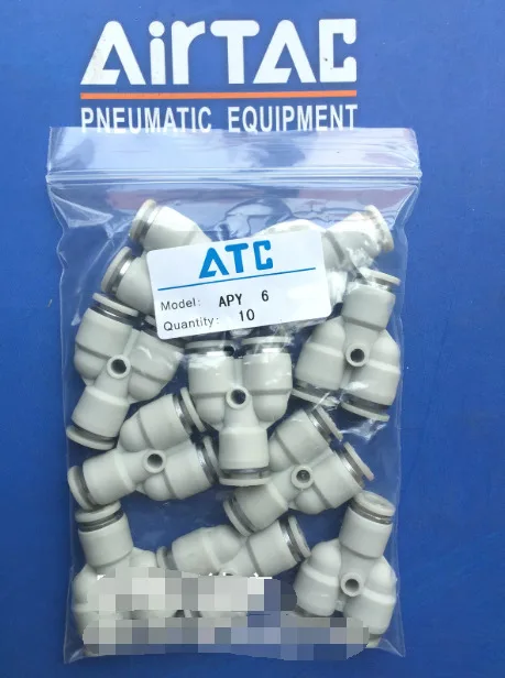 10pcs/1Bag New AirTAC APY6   Fittings