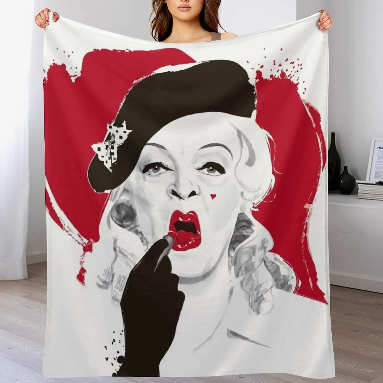 

Baby Jane lipstick Throw Blanket Warm Throw Blanket Gift for Anniversary