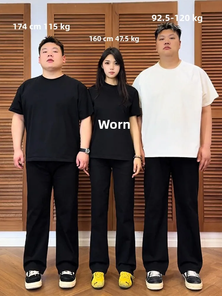 

High Waist Men's Fce Lined Jeans Spring Autumn Winter Straight Leg Slimming Bootcut Trousers Casual Classic Blue Denim