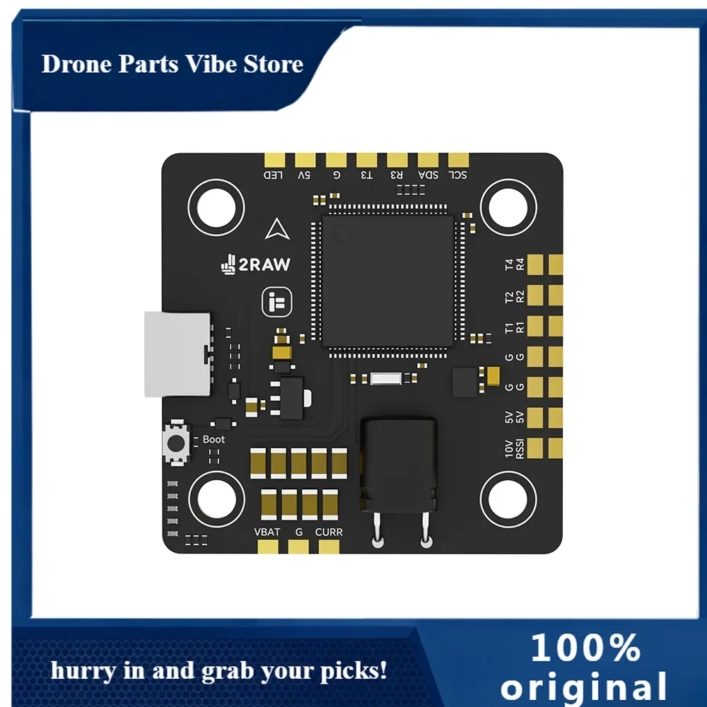 

Полетный контроллер APIFlight Thunder H7 со встроенным барометром, датчиком тока BEC, поддержкой Betaflight или Inav, для профессиональных дронов Cinelifter