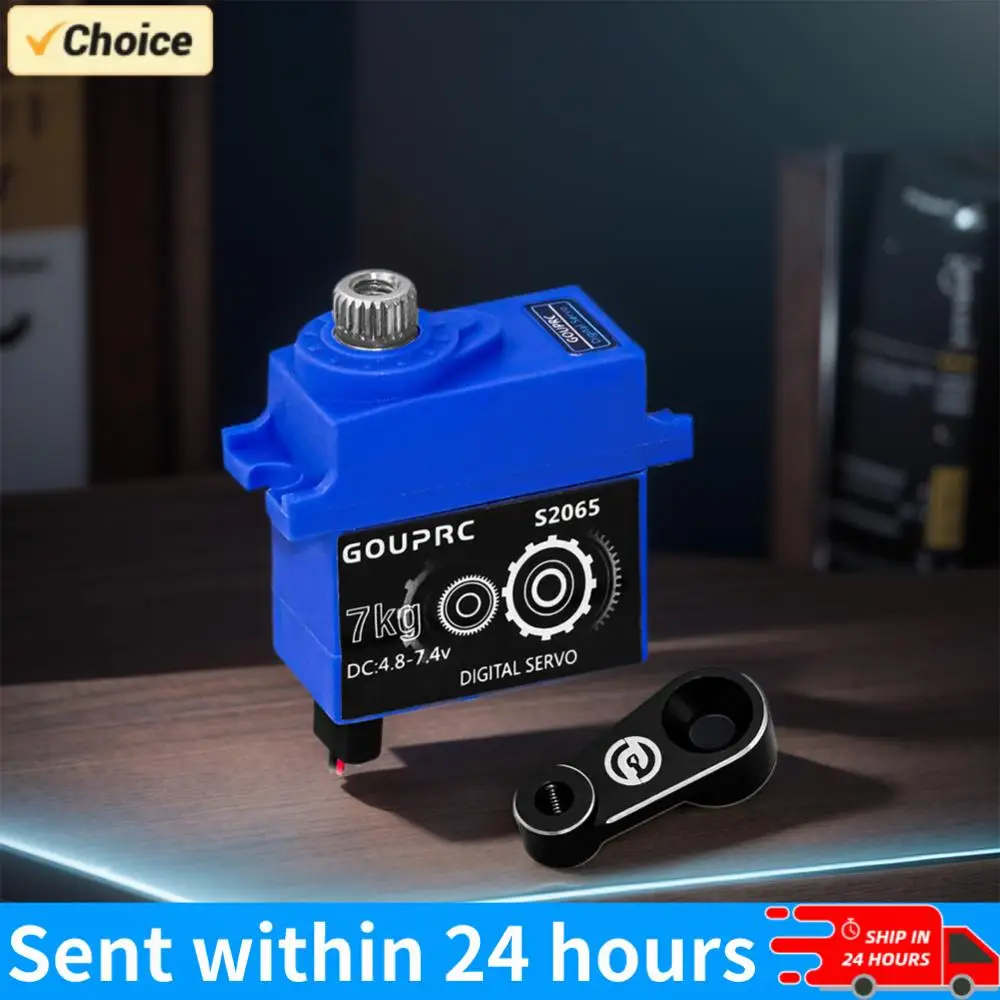 

Водонепроницаемый цифровой микро-сервопривод 7 кг с металлическим редуктором и сервоуправлением для радиоуправляемых моделей 1/10 SCX10 III TRX4 TRX6