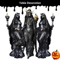 Hekate Niktipolos The Witch Of The Night  Sculpture  Underworld Light-bringer Dark Goddess Hecate Altar Sculpture Home Decor