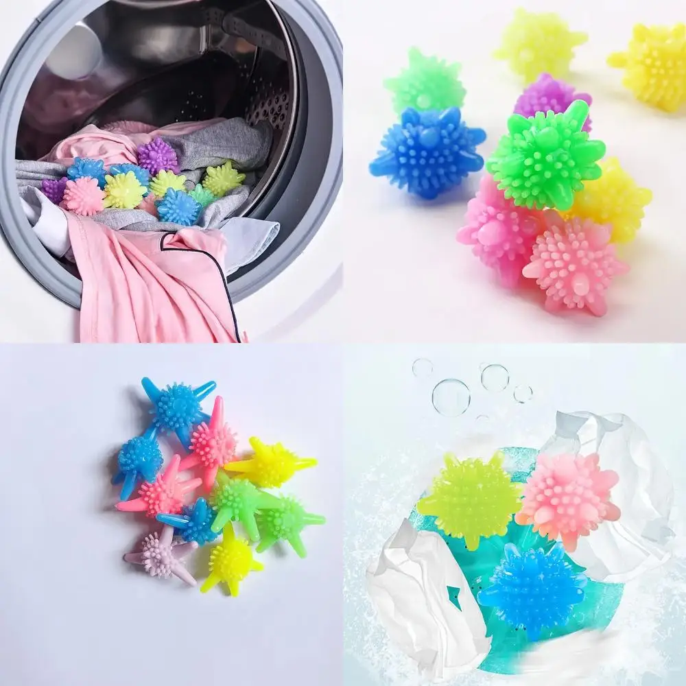 Random Color Solid Anti-winding Laundry Balls, 10pcs Eco-friendly and Durable Laundry Balls for Wrinkle-free Clothes