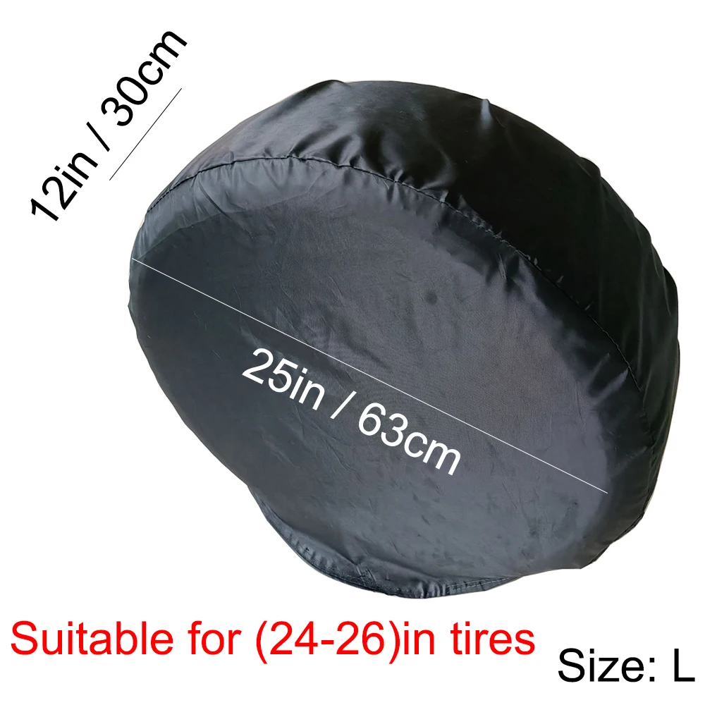 Cubierta de neumático impermeable 420D Oxford, funda de rueda de neumático a prueba de sol, bolsa protectora, accesorios exteriores para RV, camión,