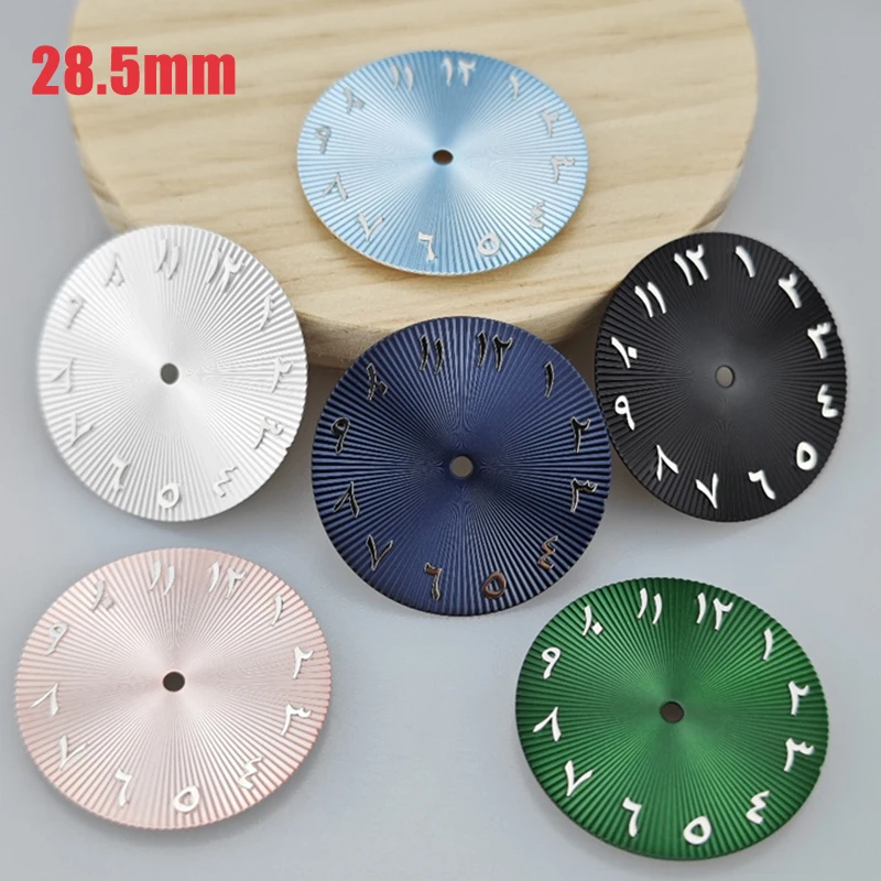 

Циферблат NH35 28,5 мм, циферблат с арабскими цифрами, подходит для механизмов NH35 NH36, аксессуары для механических часов, инструмент для ремонта