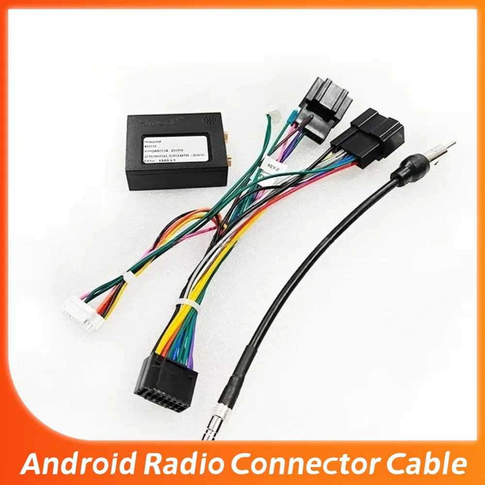for-saab-car-16pin-wiring-harness-with-android-power-cable-and-canbus-box-decoder-pvc-jacket