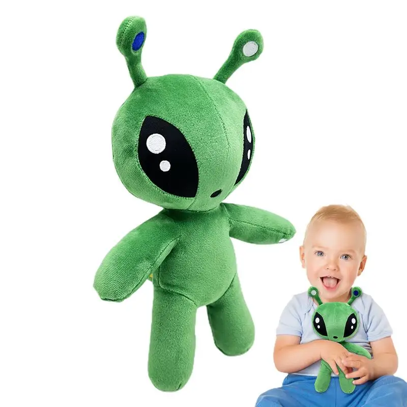 34CM Aftonsparv Green Alien Plush Toy Dolls Cute Animal Stuffed Soft Toy For Childrens Birthday Christmas Gifts