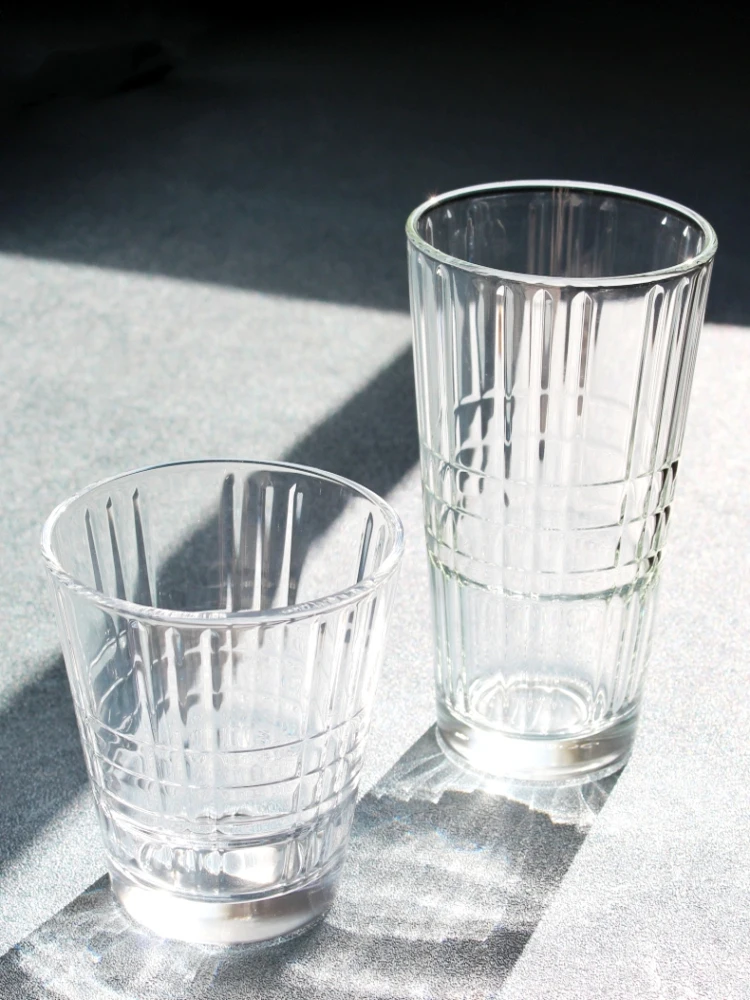 Copo de Vidro Temperado Arcoroc Empilhável Design Simples Resistente ao Calor para Café, Limonada, Chá e Suco Formato Redondo Camada Única