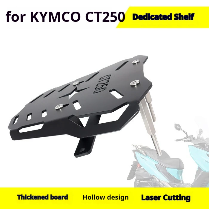Motorcycle Thickened Rear Luggage Rack Top Case Bracket For KYMCO CT250 2023, Modified Scooter Trunk Carrier Mount Support Acces