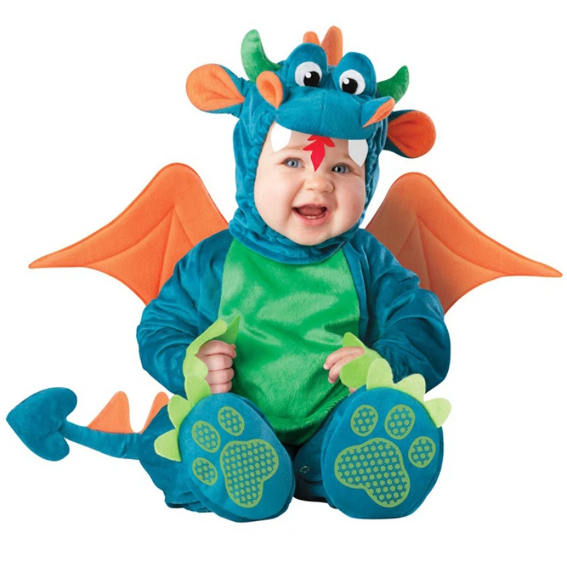 Children Christmas Dinosaur Animal Monkey Tiger Kids Girls Boys Warm Animal Cosplay Pajamas Halloween Party Costumes