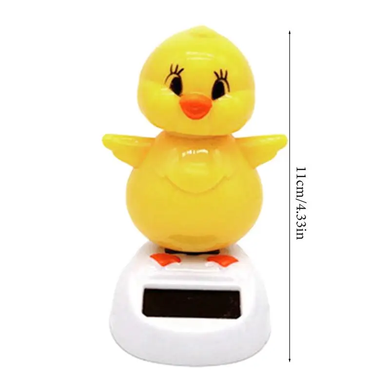 Op Zonne-Energie Dansende Chick Swingende Geanimeerde Bobble Danser Speelgoedauto Huisdecoratie Kids Speelgoed