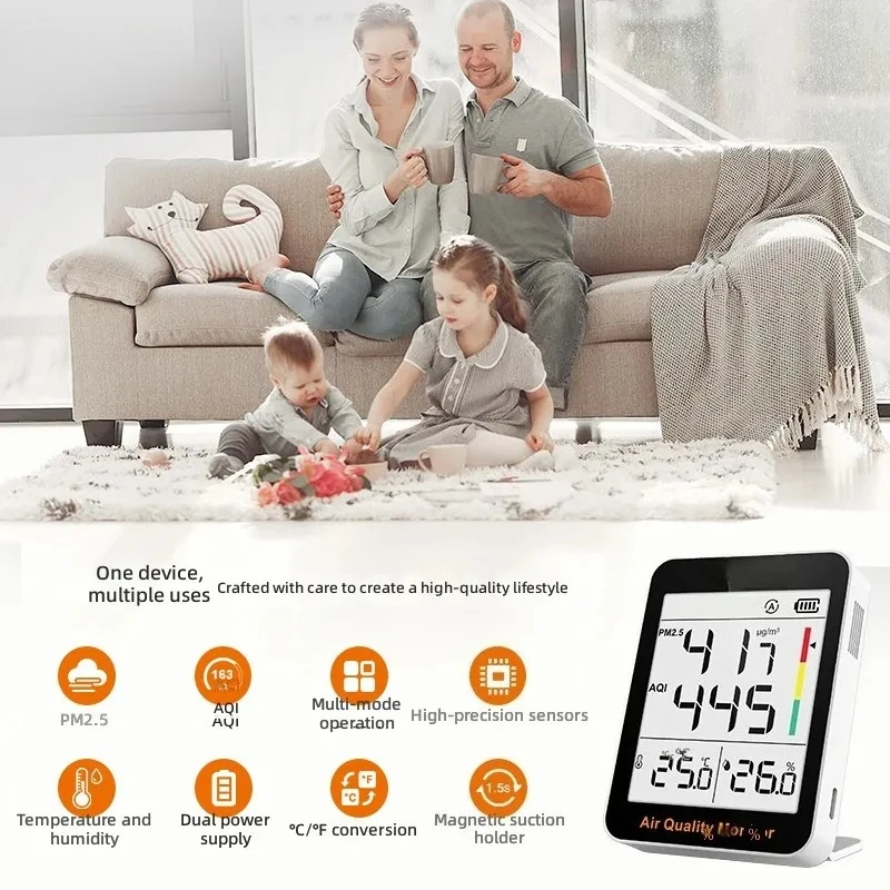 for  S1 Up Air Quality PM2.5 Monitor Home Indoor Electronic Digital Temperature and Humidity
