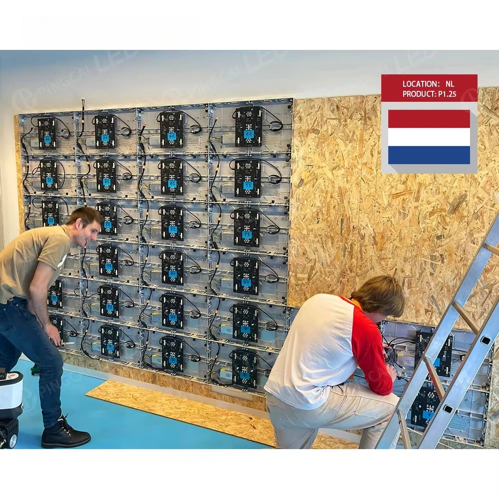 

Горячий продавать: Нидерланды для использования в помещении P1,25 11,81 фута X 6,64 фута 3,6x2,025 м бесшовное сращивание в помещении фиксированная реклама светодиодный видеостенный дисплей