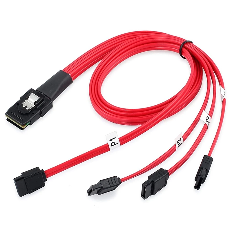 High Quality Parts MINISAS Server Cable SFF8087 To 4SATA Cable Internal Mini SAS To SATA Cable SAS Branch Cable SFF-8087 To SATA
