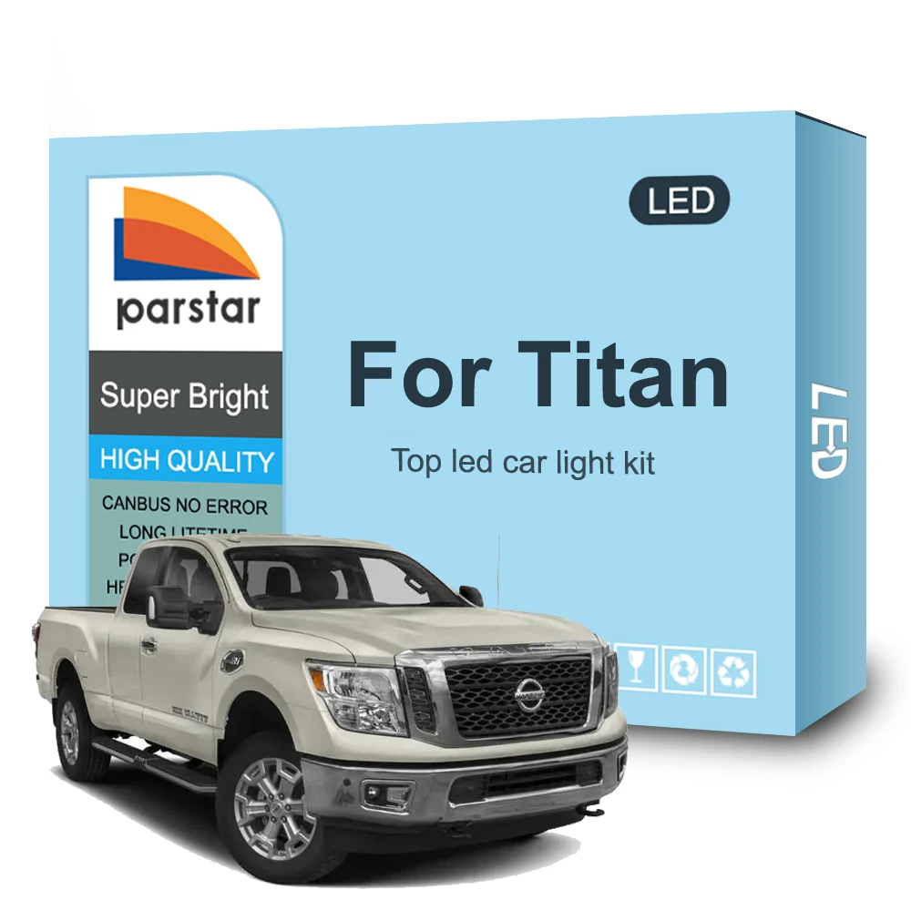 Parstar LED Interior Light Lamp Kit For Nissan Titan A60 H61 2004-2016 2017 2018 2019 2020 Car Reading Dome Trunk Bulb Canbus