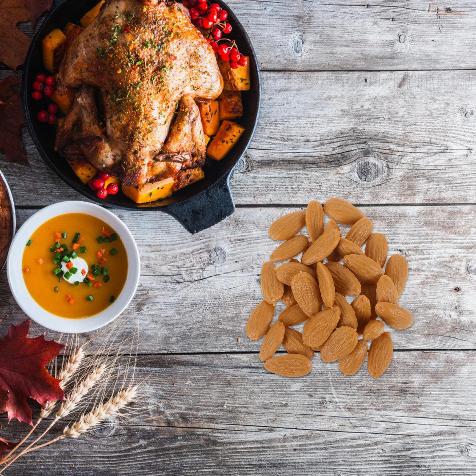 1 set 1 set Diy Noten Decoratie Simulatie Mini Noten Plastic Craft Realistisch Huis Voedsel Voor Diy Decor Tiny Voedsel Accessoires