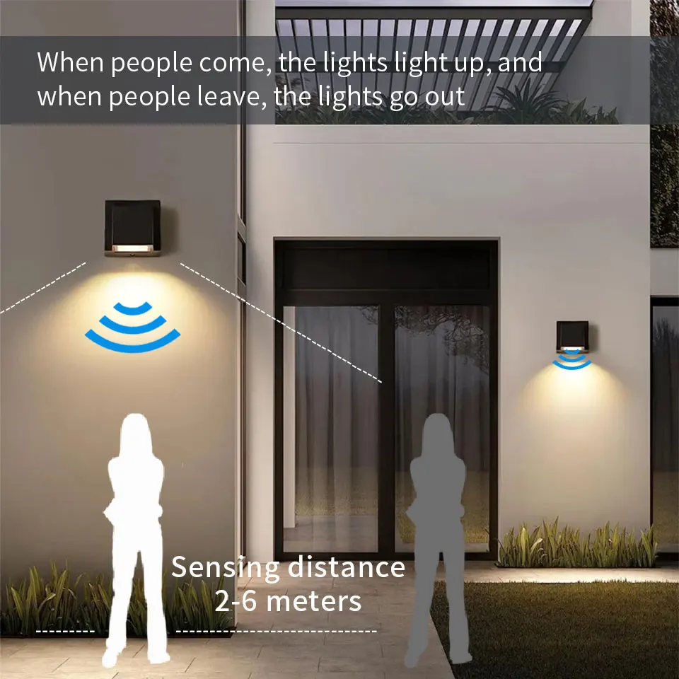 LED Wall Lamp Light Motion Sensor ABS Material 2W 3W 5W 6W AC85-265V Cold White Warm White Adjusted Beam Indoor Outdoor For Home