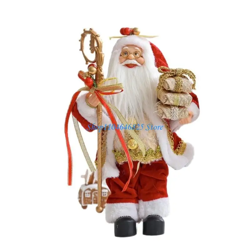 

Santa Statue Christmas Decoration With Traditional British Doll Design