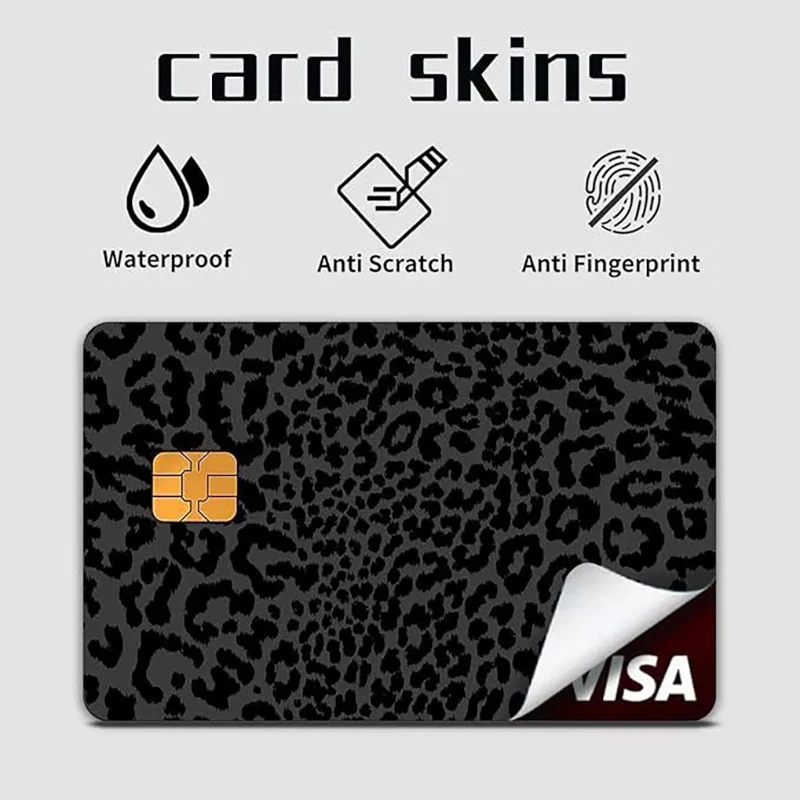 4Pcs Credit Card Skin Sticker Debit Card Decorative Personalized Bank Card Scratch Resistant Non Slip Protective Film