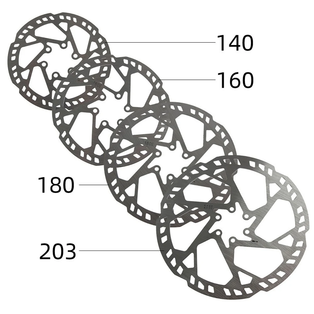 MTB E-Bike 2.3mm Disc Brake Rotor Thicken 140mm160mm 180mm 203mm 220mm H23 Super Rigidity 6 Bolt Stainless Steel Bike VS HS2 2mm