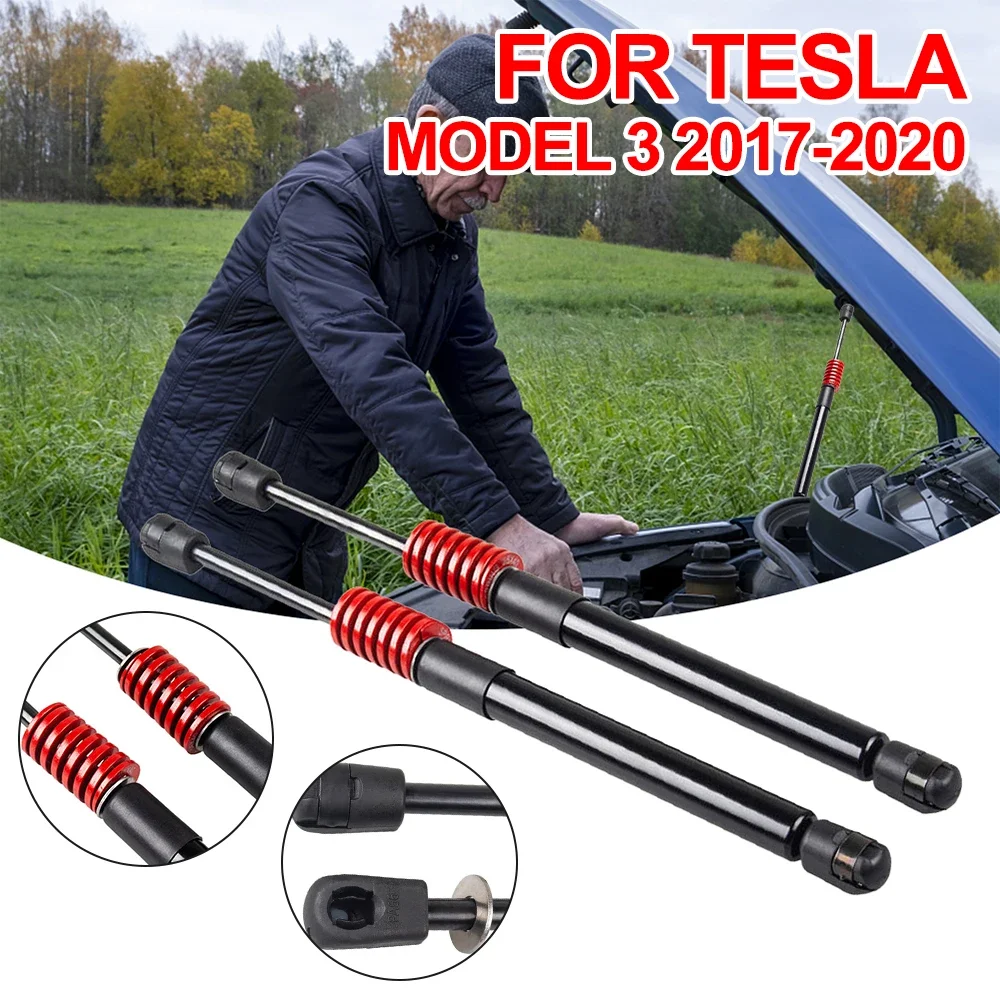 2x Automatic Rear Trunk Lift Supports Struts for Tesla Model 3 2017-2020 Front Engine Hood Lift Supports Auto Accessories