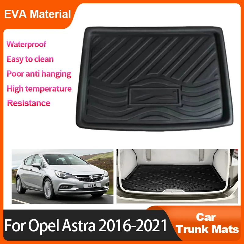 

Auto Trunk Mats For Vauxhall Holden Opel Astra K Hatchback 2016-2021 2019 2017 Car Cargo Liner Waterproof Protector Storage Pad